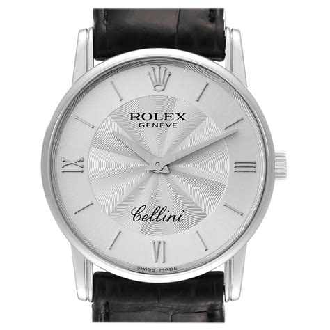 Rolex Cellini 3802 18 Karat Silver Dial Manual Watch  